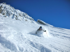 Don Smith coming down from Zurs to Stuben.