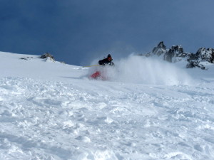 Schindler chutes skiing great!