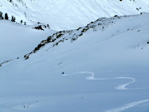 North facing powder skiing!