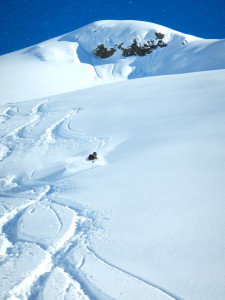 Deep powder in early March.