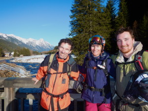 2/3rds of the Bauer boys enjoying their second week of the season at the chalet.