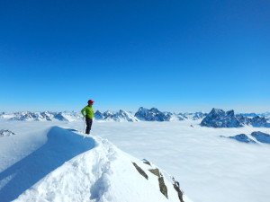 Valley cloud and a very nice morning perch.